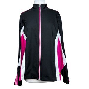 Made For Life Jacket Pink White Black Womens Size XL